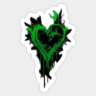 Wear Your Heart on Your Sleeve: Abstract Organic Graffiti Design on Sustainable Fashion Piece Sticker